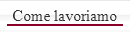 Come lavoriamo